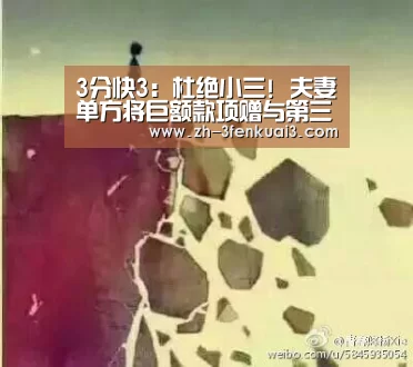 3分快3:杜绝小三! 夫妻单方将巨额款项赠与第三者的行为全部无效!(图1) 3分快3